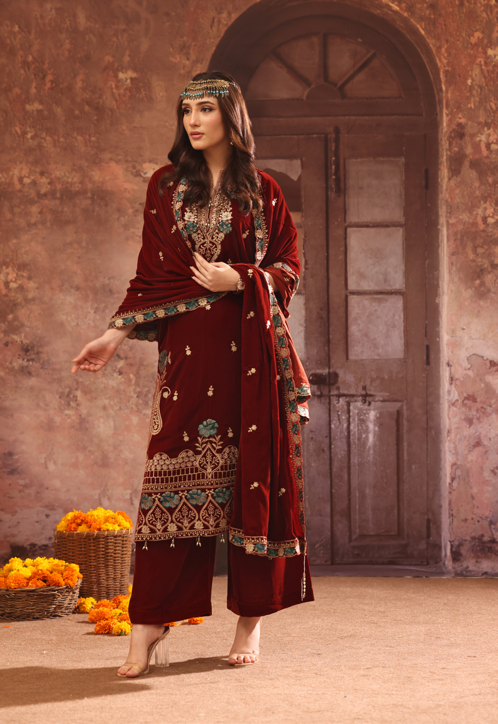 Makhmal By Zarineh Luxury Embroidered Velvet 3PC