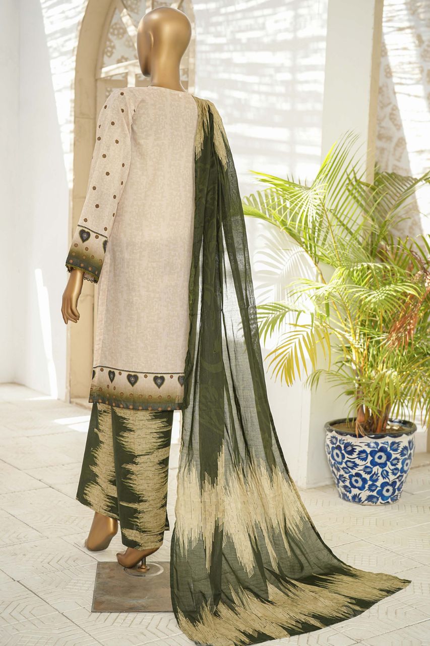Sahiba By Pak Fabrics Printed & Emb Chickenkari Lawn 3PC
