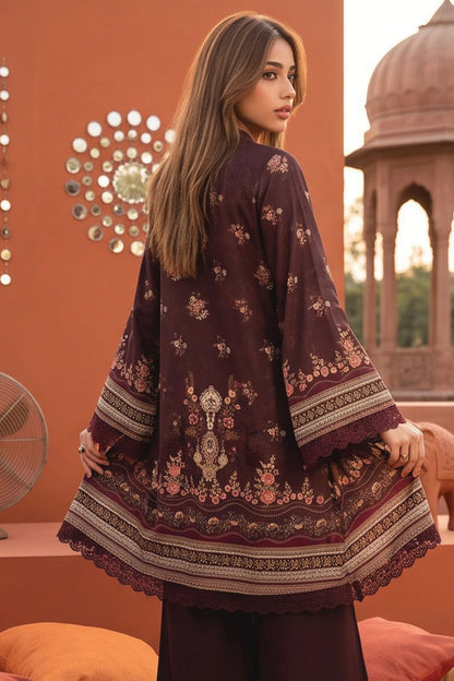 Zesh Printed Velvet Dora Viscose 3PC