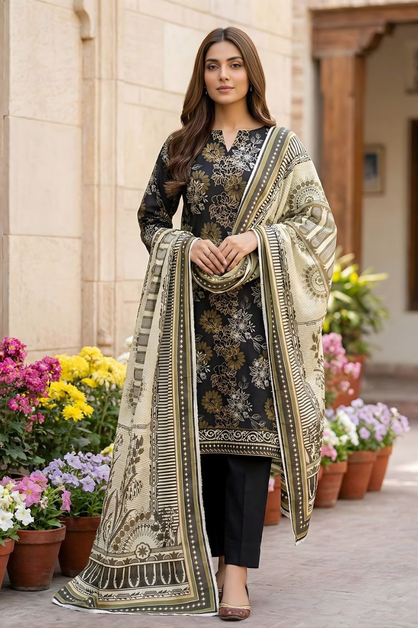 Sohni Dharti By Marooj Digital Printed Lawn 3PC
