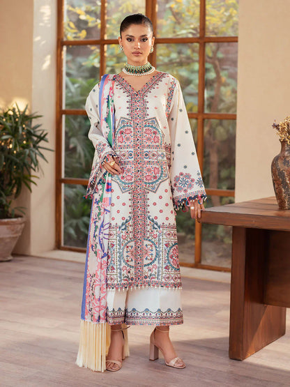 Mehroz | Bin ilyas Luxury Lawn | 3PC
