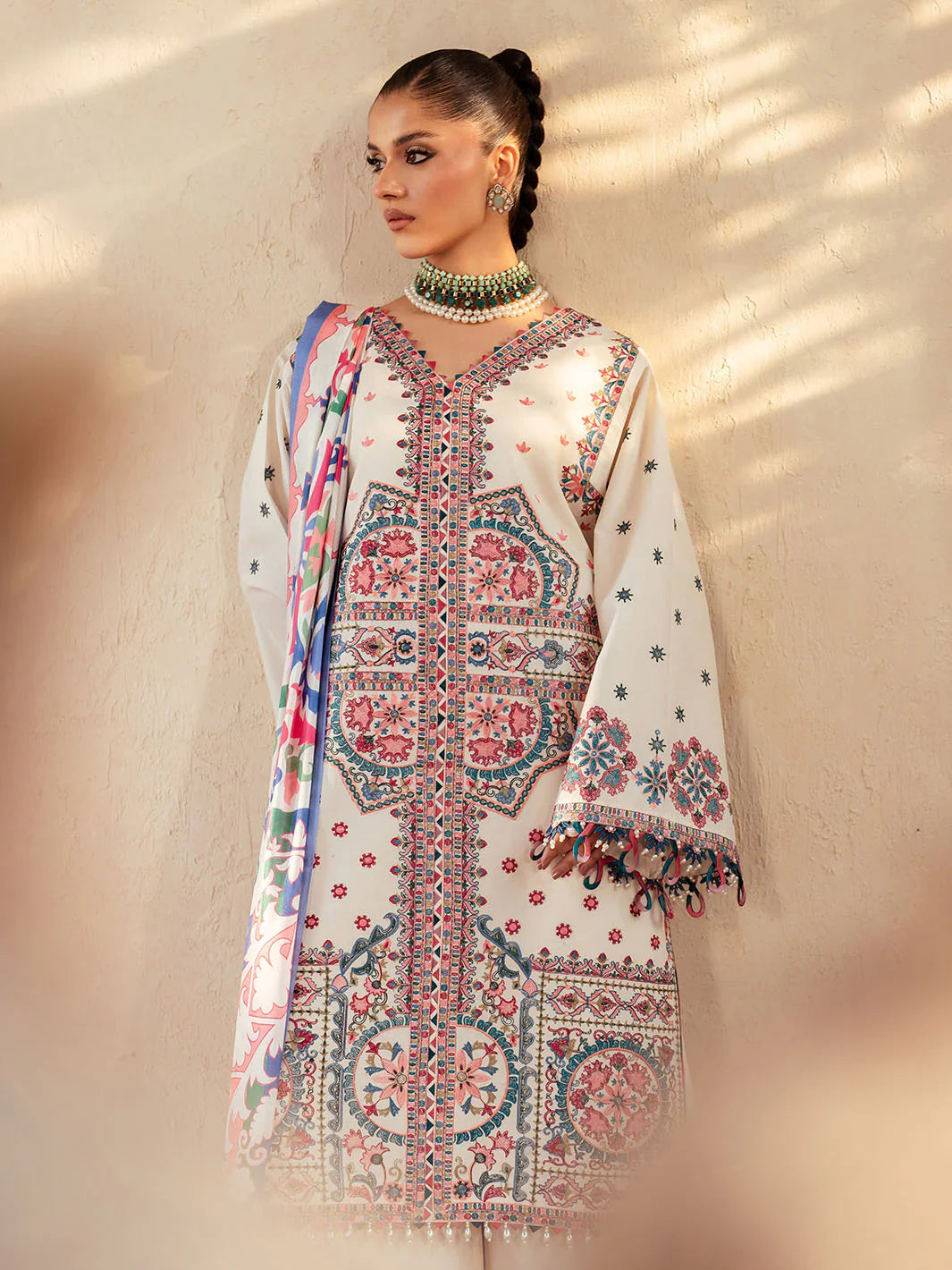 Mehroz | Bin ilyas Luxury Lawn | 3PC