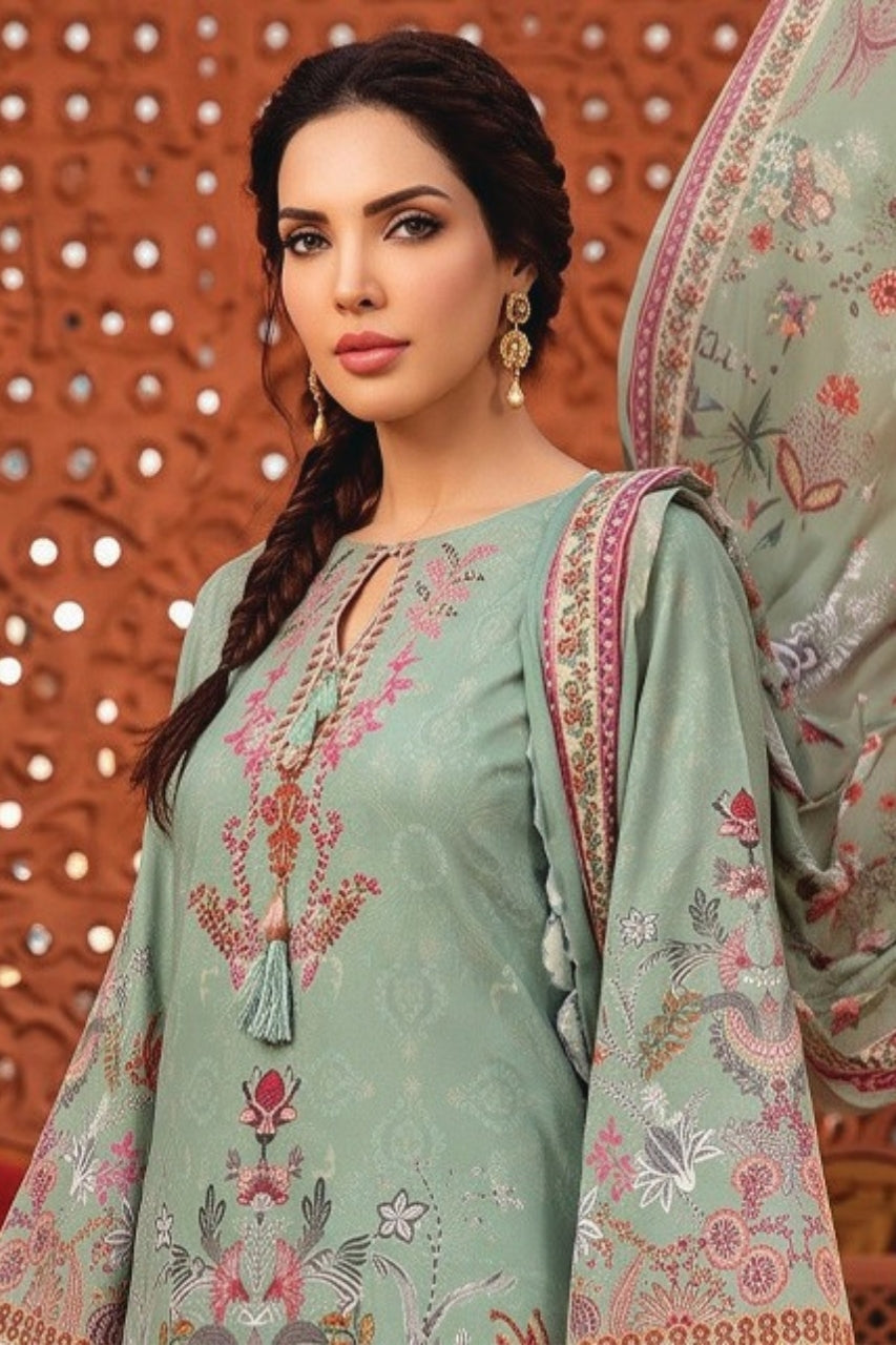 Zesh Printed Velvet Dora Viscose 3PC