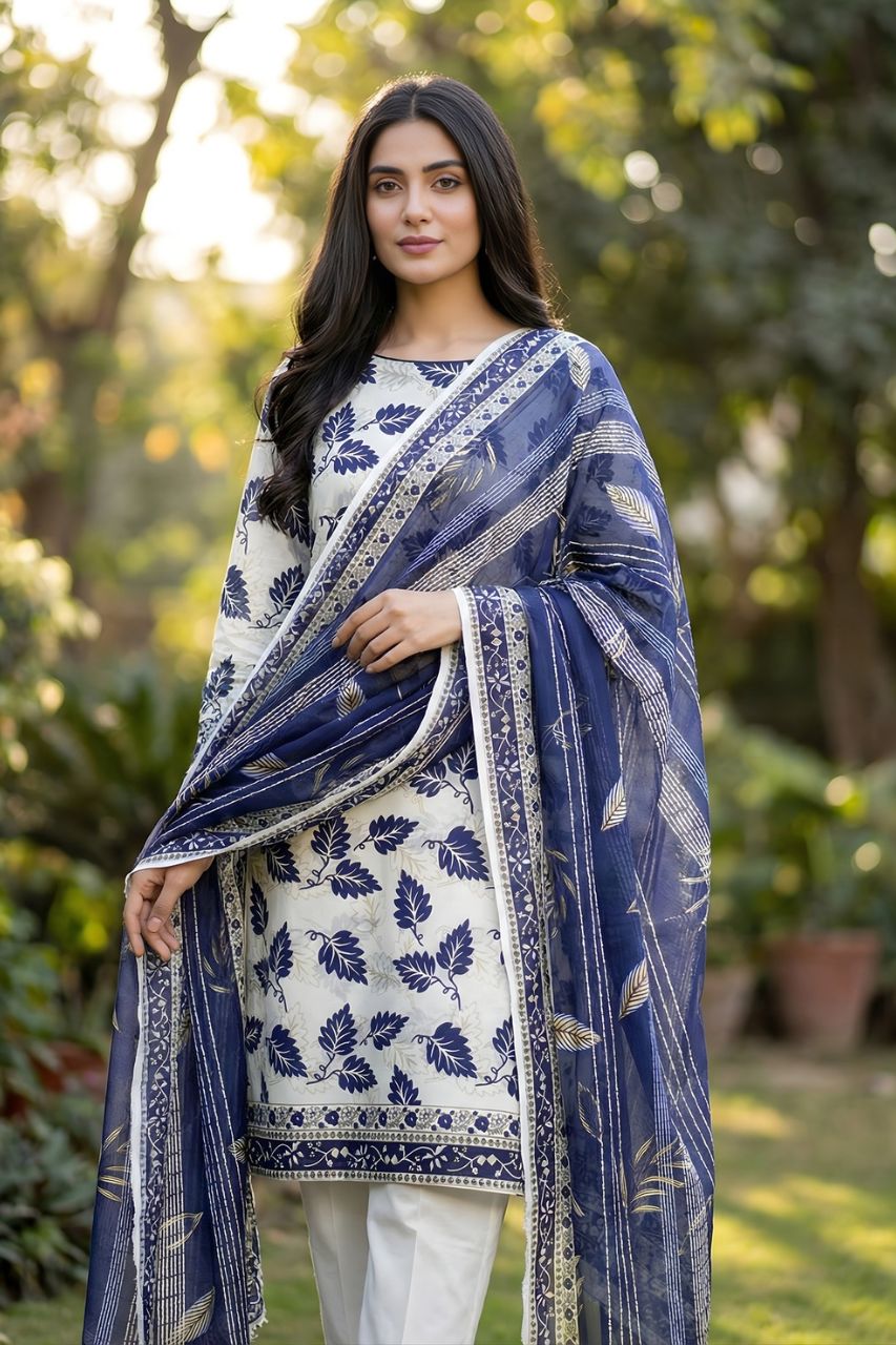 Sohni Dharti By Marooj Digital Printed Lawn 3PC