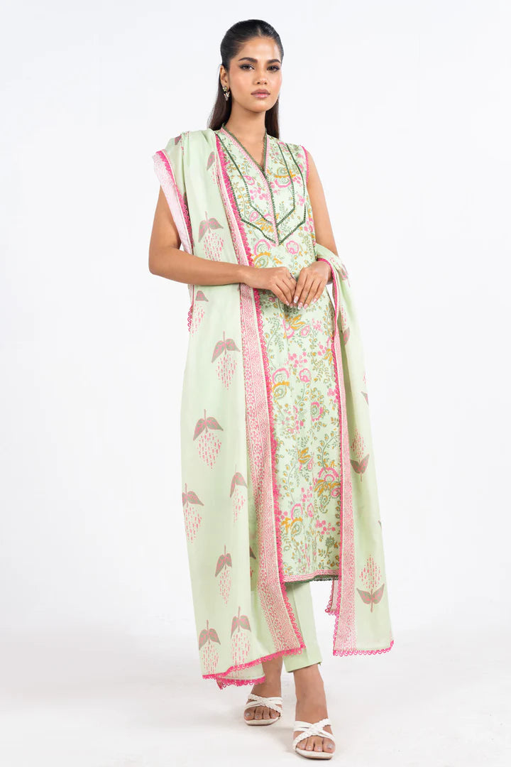 Alkaram Printed Lawn 3-PC