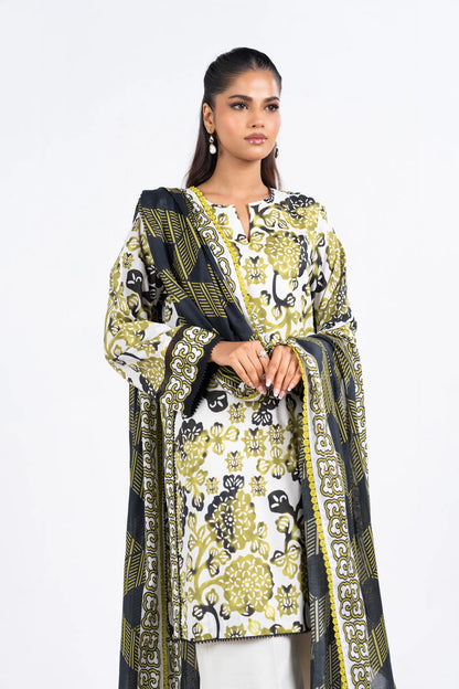 Alkaram Printed Lawn 3-PC