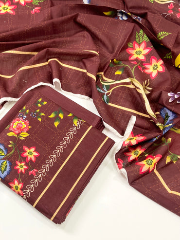 Zara ali Digital Printed Khaddar 3PC