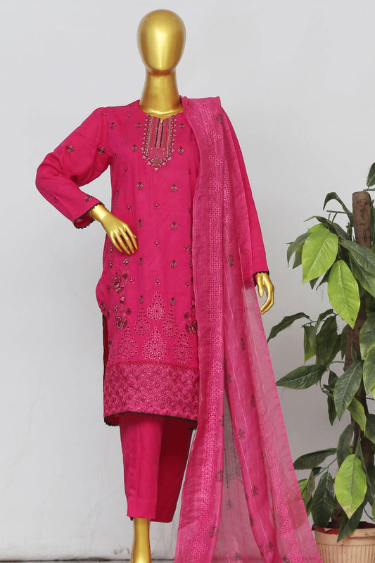 Mohagni By Anaya Noor Emb Karandi 3-PC