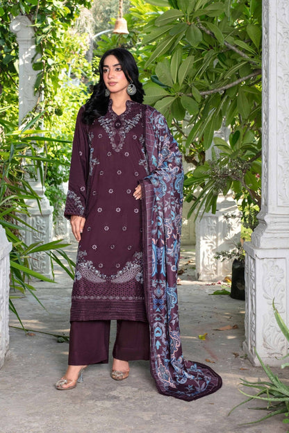 Falak By Feroza Luxury Embroidered Staple 3PC
