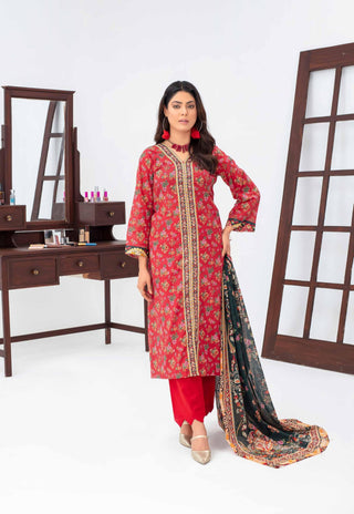 Mahi Digital Printed Lawn 3-PC