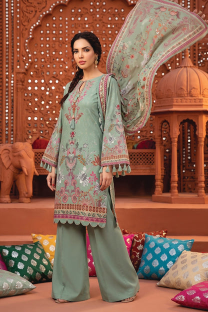 Zesh Printed Velvet Dora Viscose 3PC