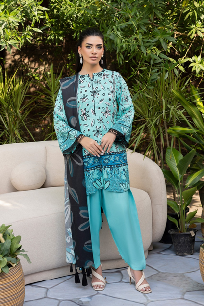 Patjhar By Paltar Digital Printed Soft Khaddar 3PC