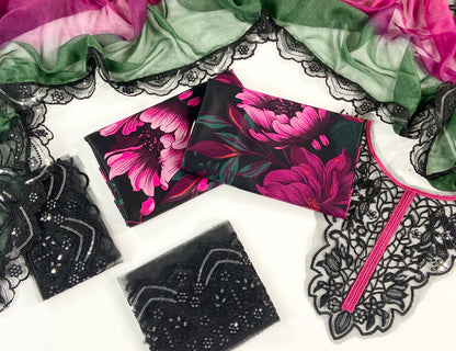 Iznik Embroiderd & Digital Printed Lawn 3PC