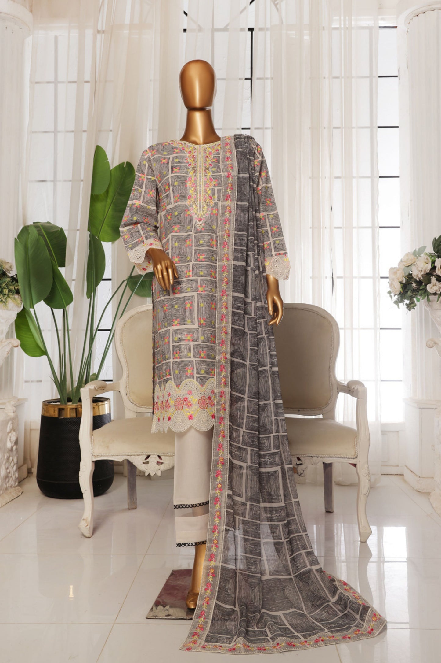Khoobsurat By Anaya Noor Fine Jacquard Lawn 3-PC