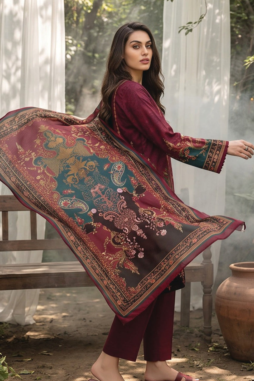 Salina By Regalia Digital Printed Khaddar 3PC