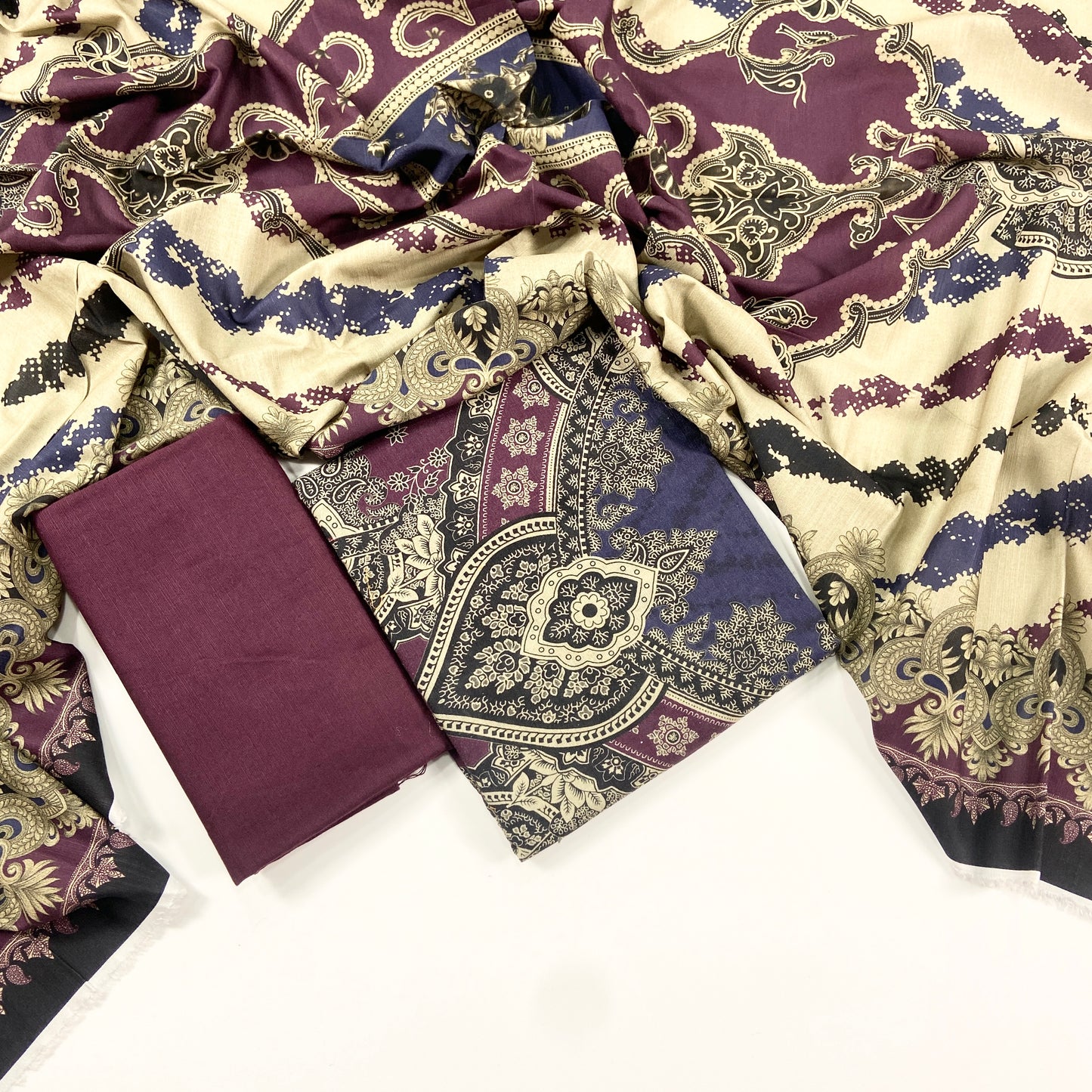 Asim Jofa Printed Khaddar 3PC