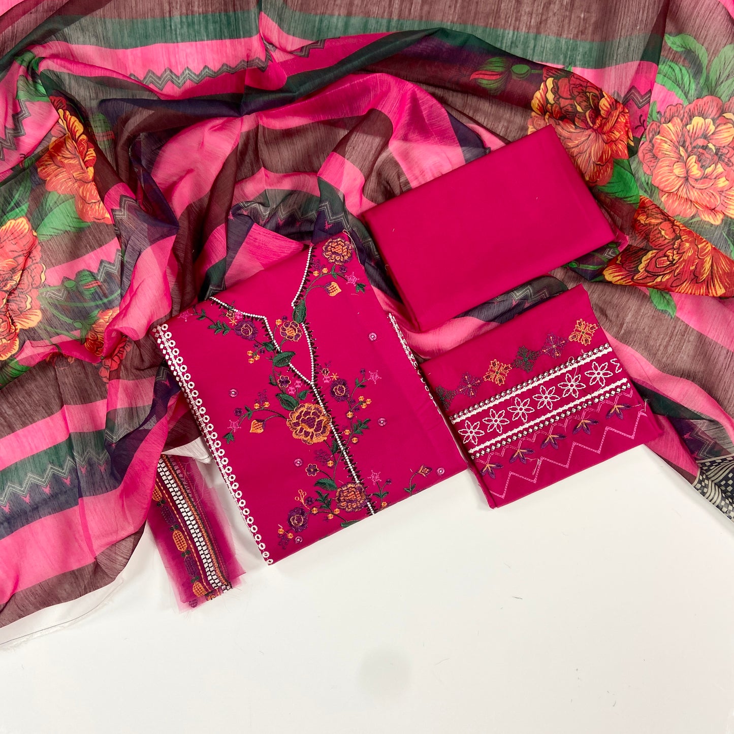 Charizma Embroidered Lawn 3PC
