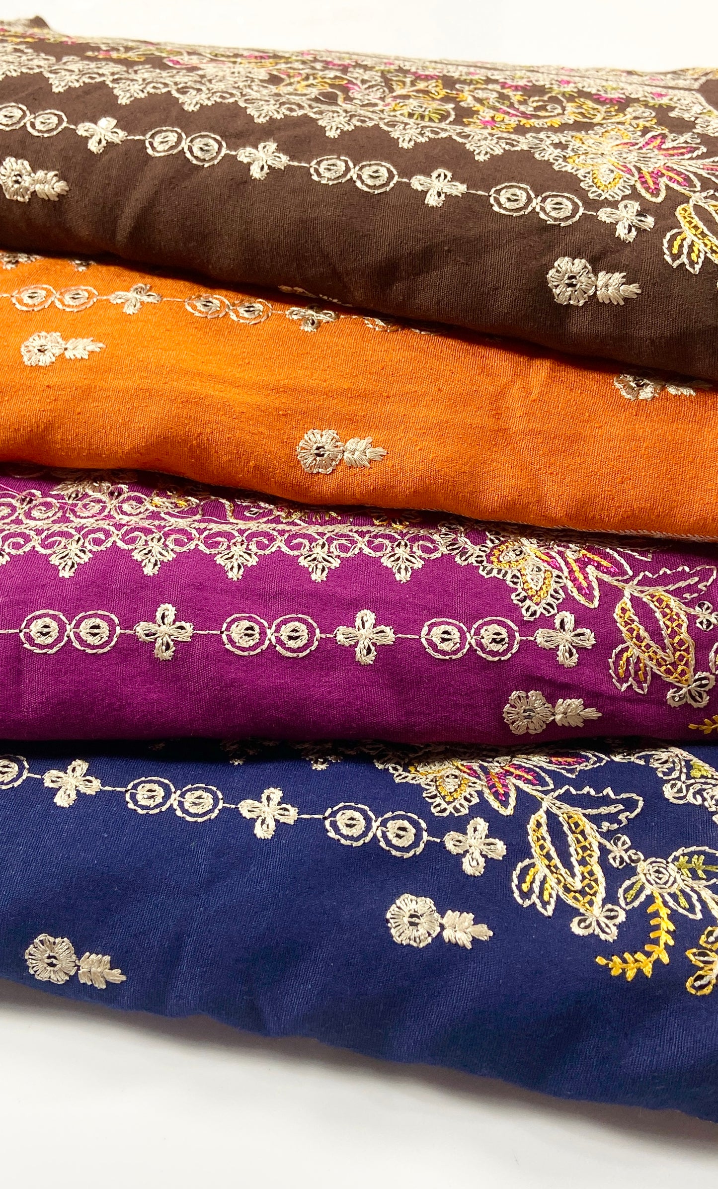 Pack of 4 – Bareeze Style Embroidered Karandi Fabric 2-PC