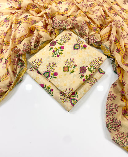 Bin Saeed Digital Printed Lawn 3PC