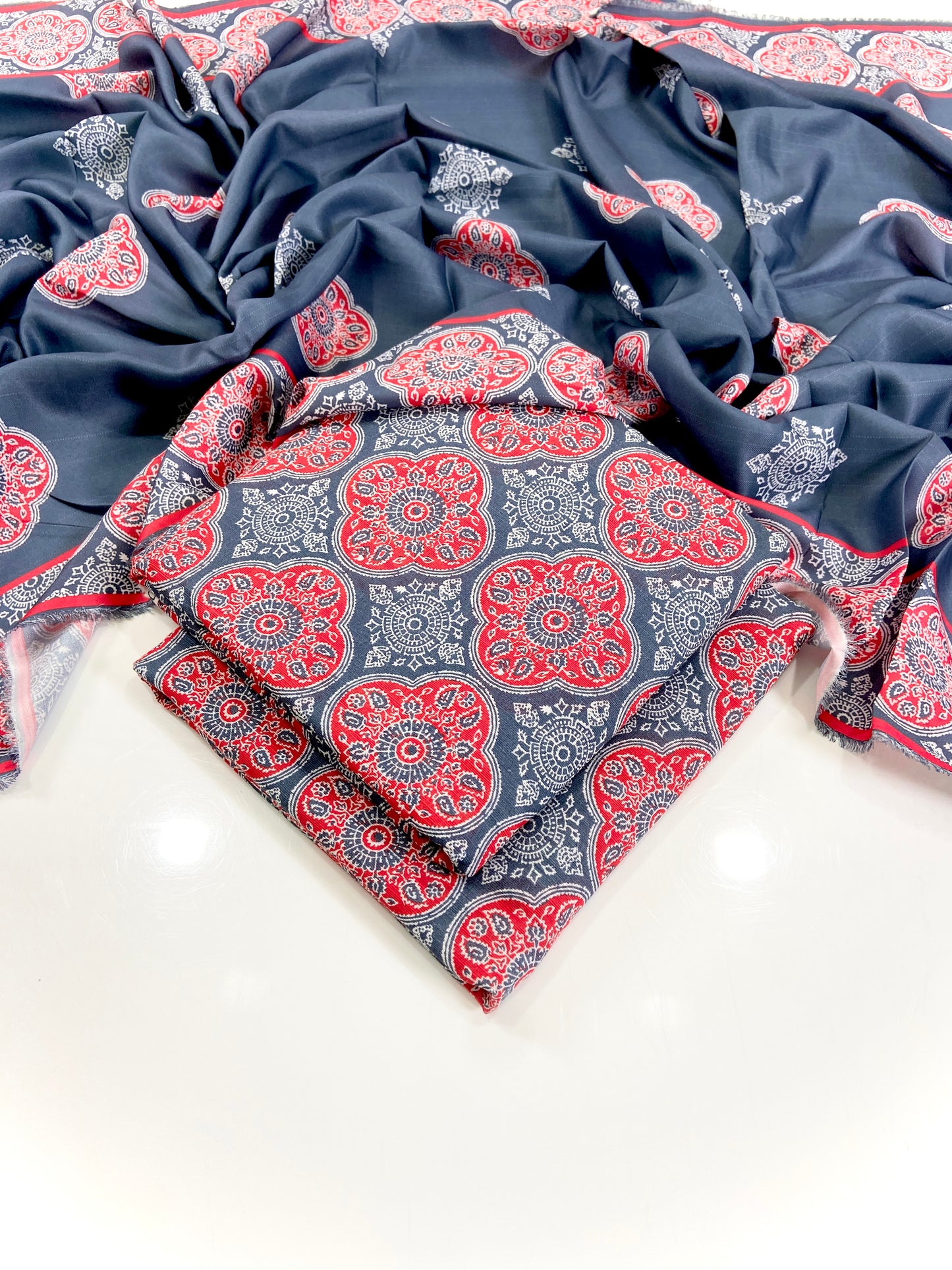 Bareeze Digital Printed Slub Khaddar 3PC