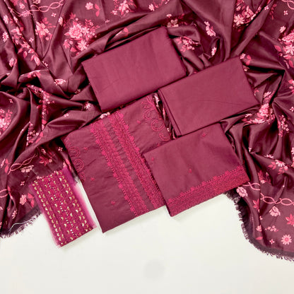 Sobia Nazir Emb Dhanak With Shawl 3-PC