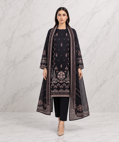 Anaya Digital Printed Linen 3PC