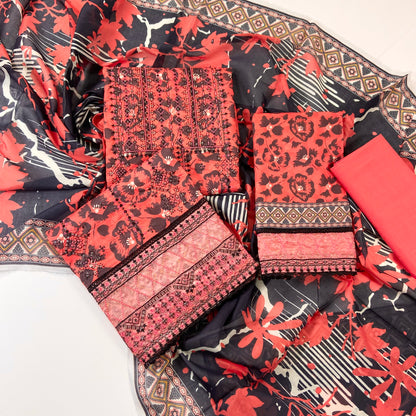 Fantak By Anaya Noor Heavy Emb Lawn 3PC