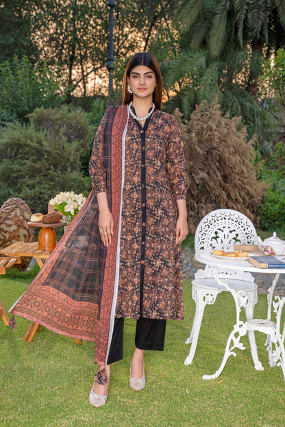 Wania Gold Printed Lawn 3PC