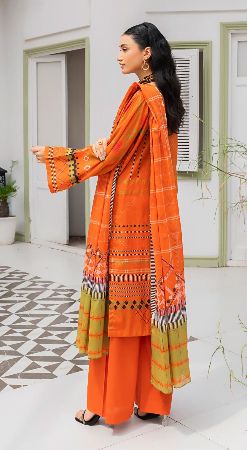 Safanoor Digital Printed Lawn 3-PC