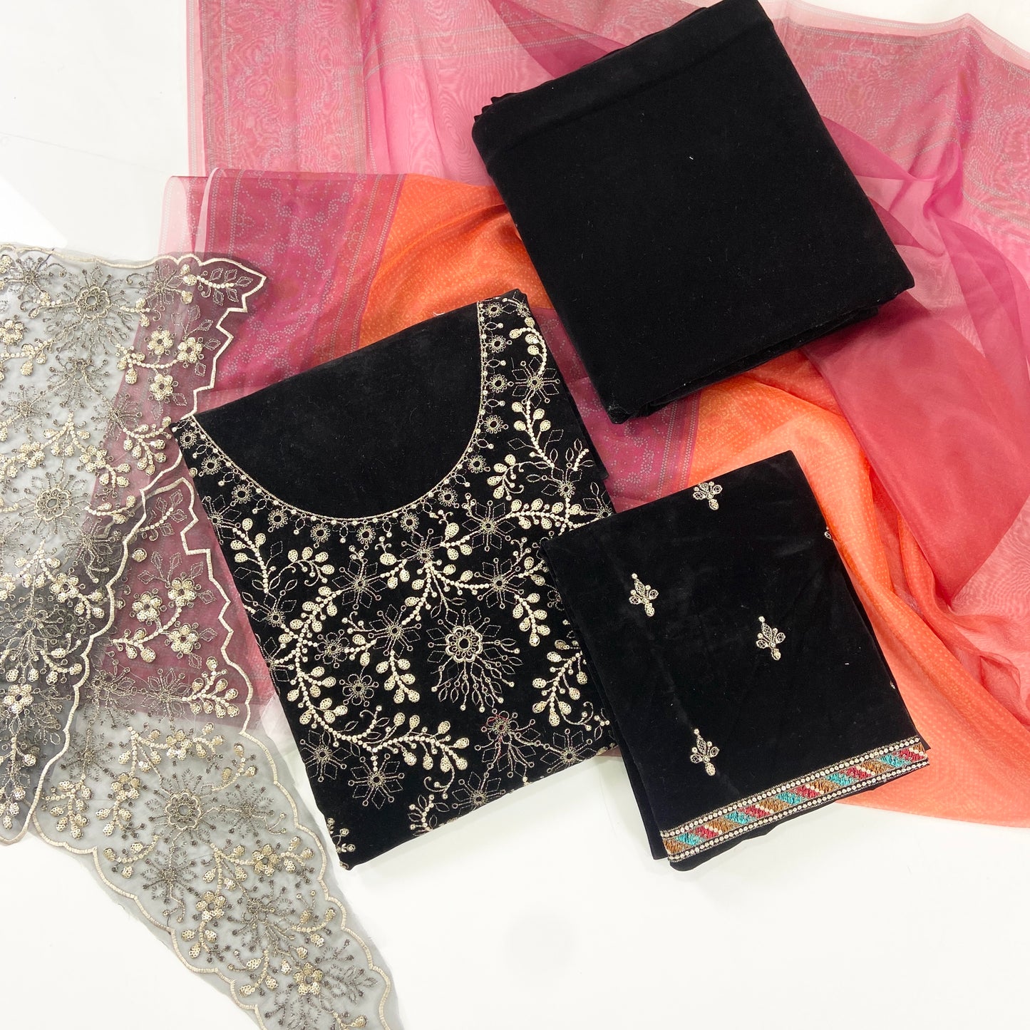 Maria B Sweet Velvet Embroidered-3PC