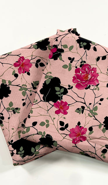 Anaya Noor Printed Bana Dora Slub Linen 2PC