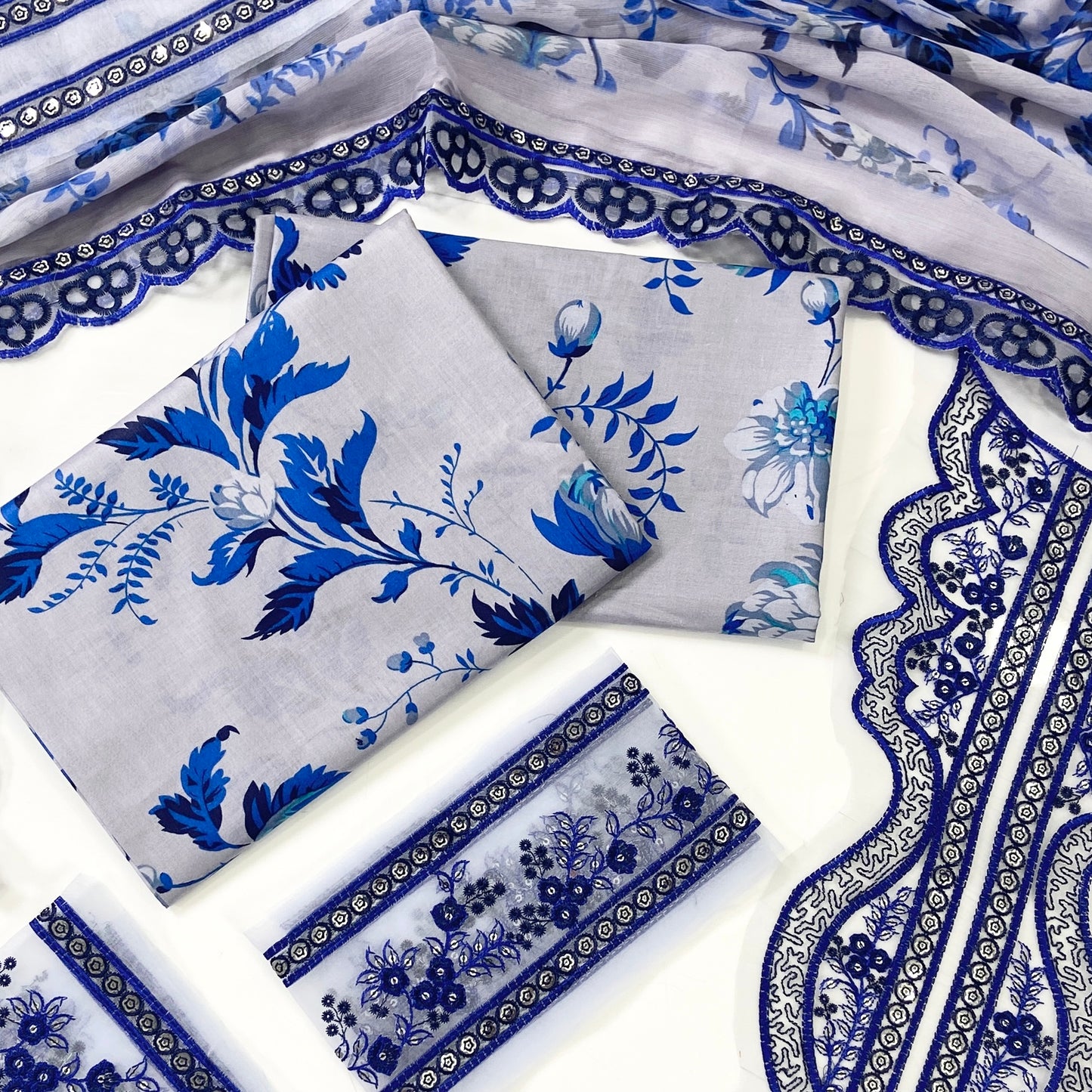 Aneelas Emb Luxury Linen 3PC