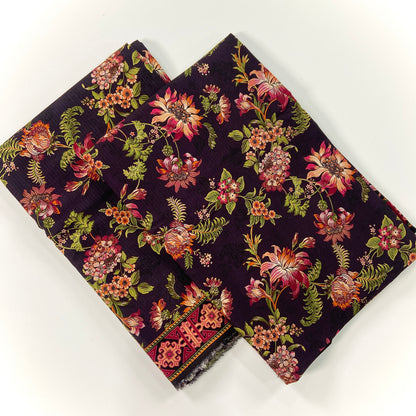 Anaya Noor Printed Bana Dora Slub Linen 2PC