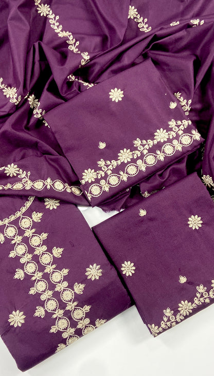 Cross Stitch Luxury Emb Dhanak 3PC