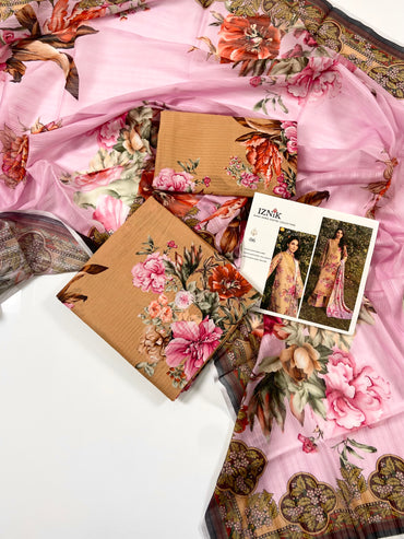 Iznik Tana Dora Digital Printed 3PC