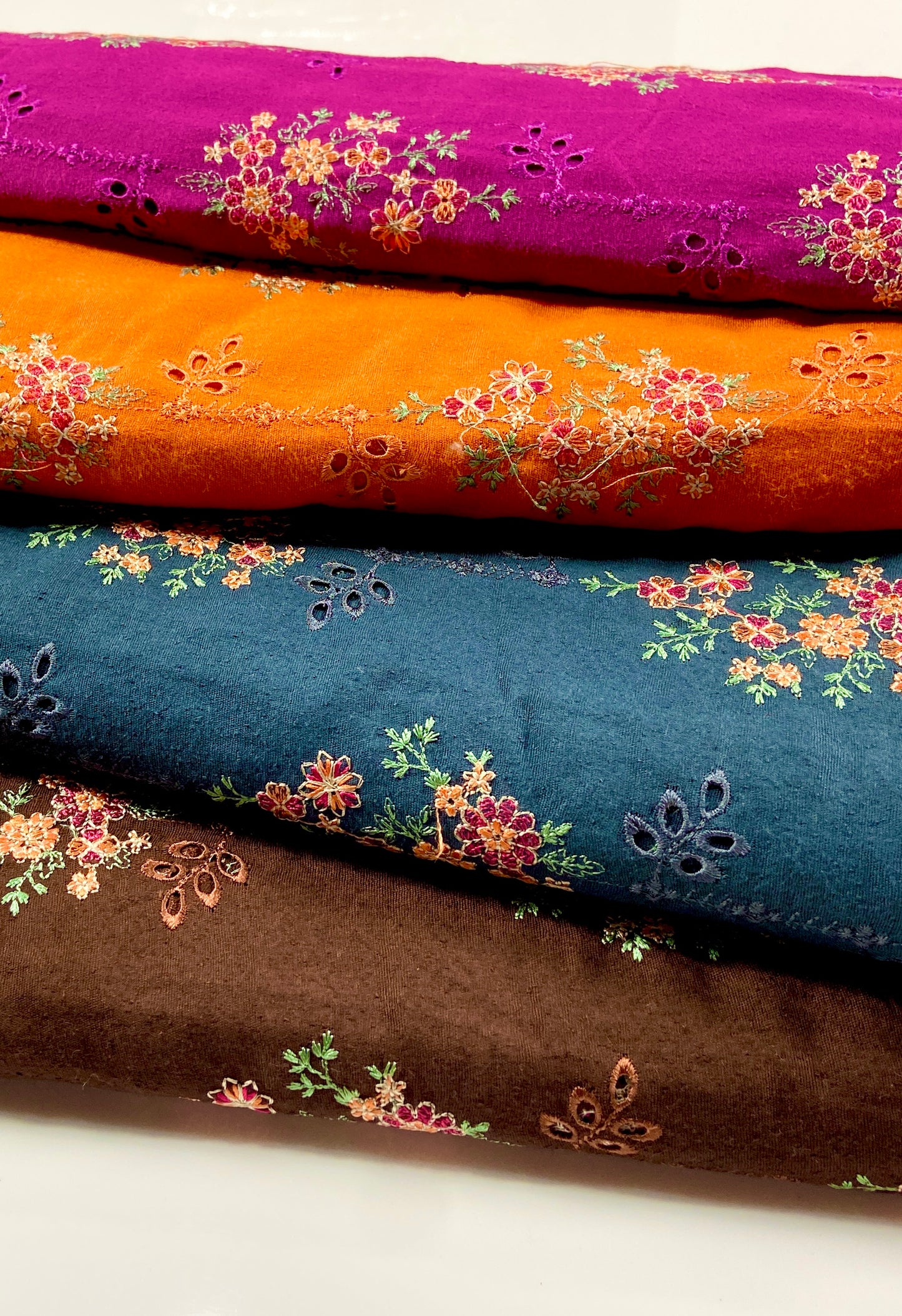 Pack of 4 – Bareeze Style Embroidered Karandi Fabric 2-PC