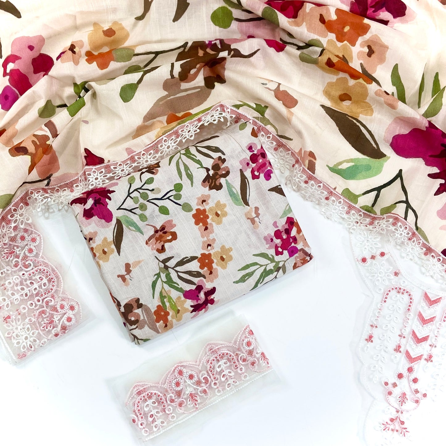 Baroque Embroidered Khaddar With Patches-3PC