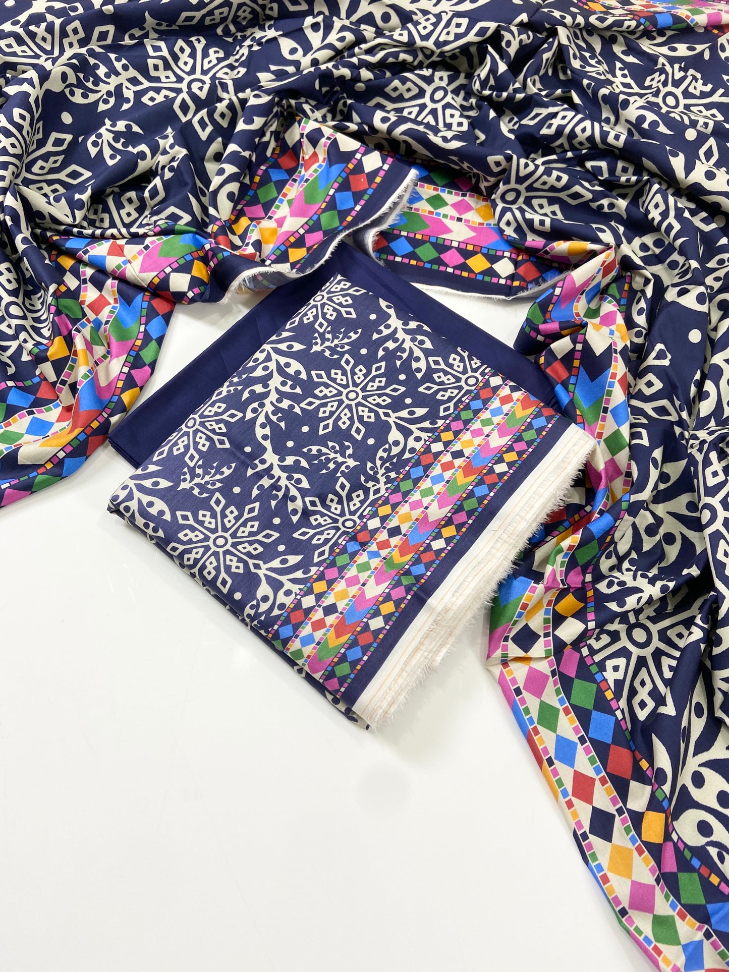 Sapphire Digital Printed Linen 3-PC