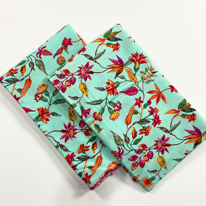 Anaya Noor Printed Bana Dora Slub Linen 2PC