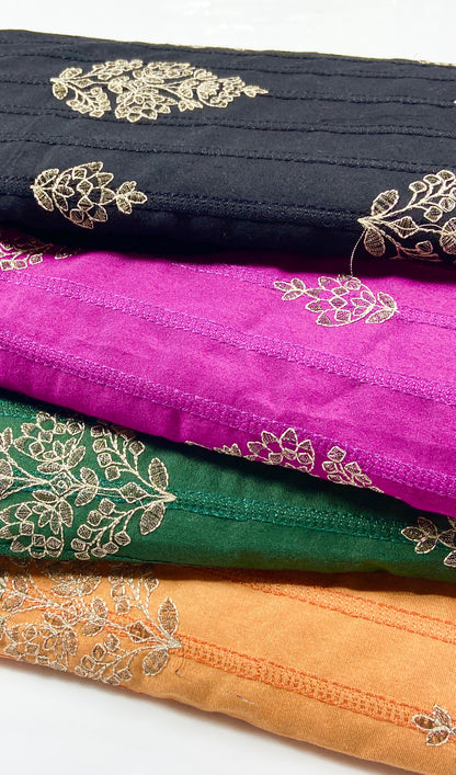 Pack of 4 – Bareeze Style Embroidered Karandi Fabric 2-PC