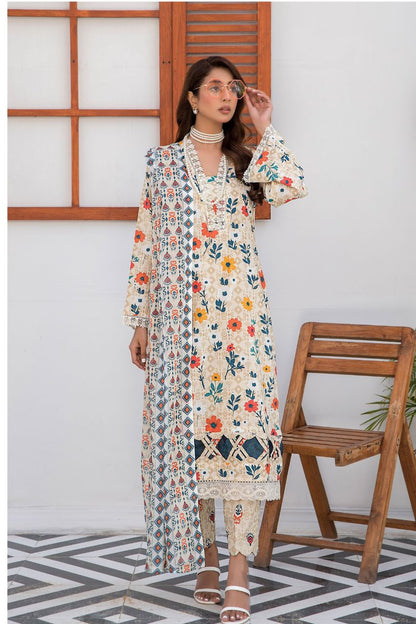 Abrish digital Printed Lawn 3-PC