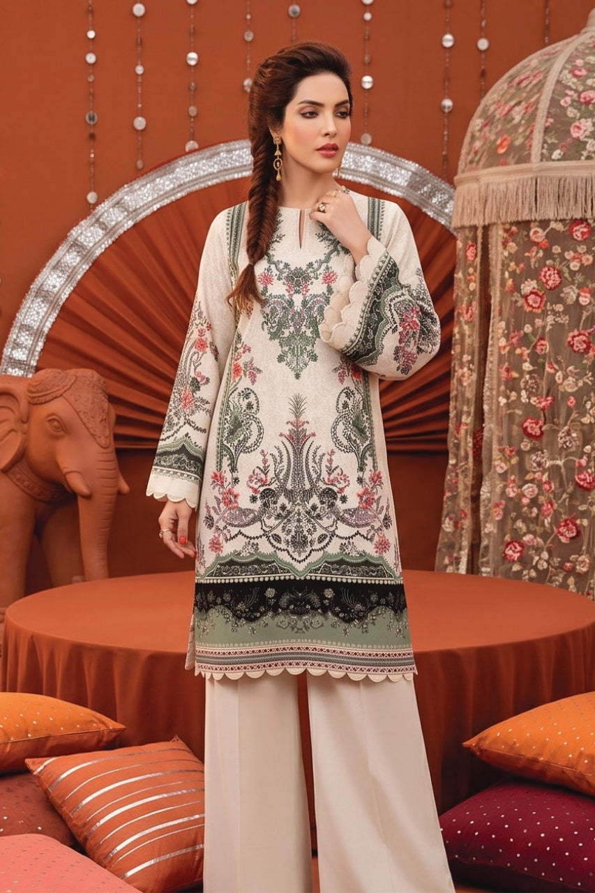 Zesh Printed Velvet Dora Viscose 3PC