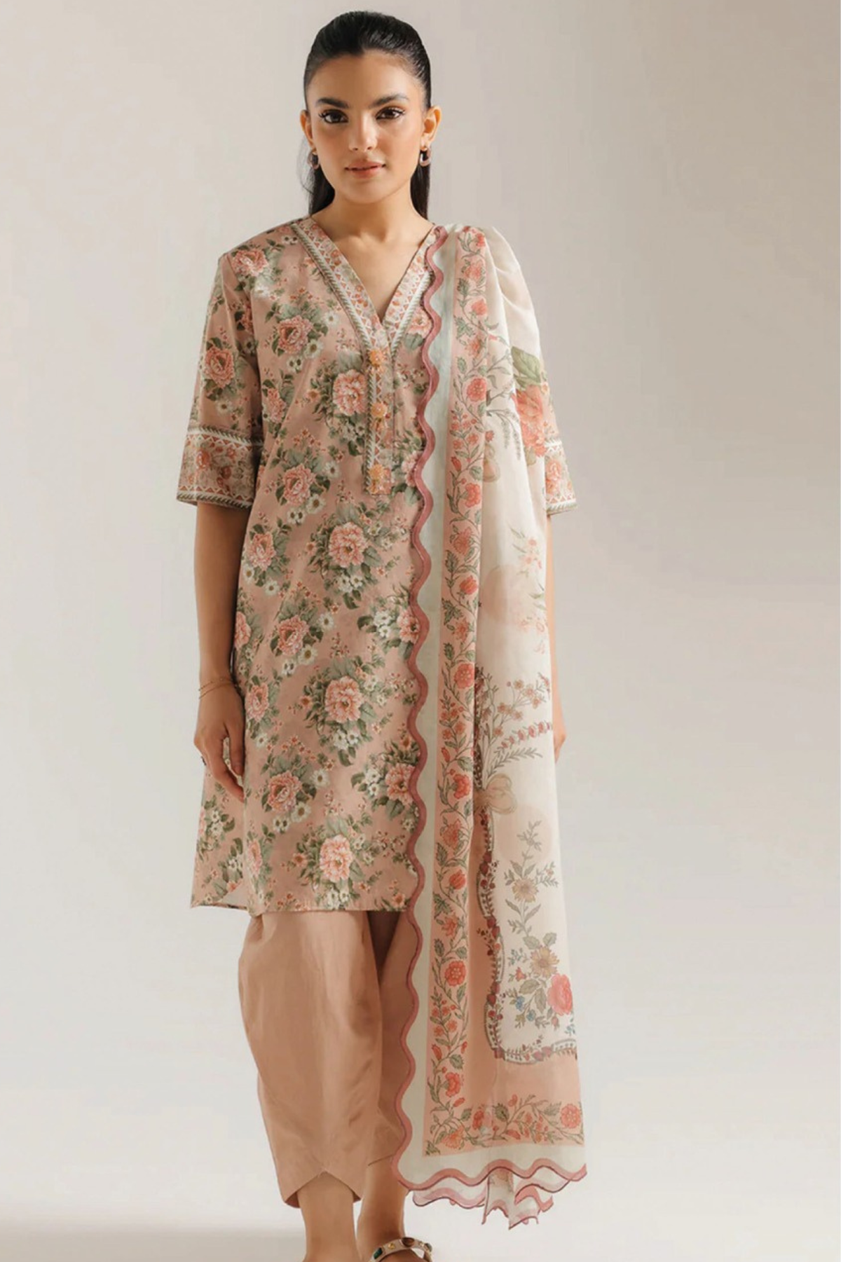 Ethnic Premium Printed Linen 3PC