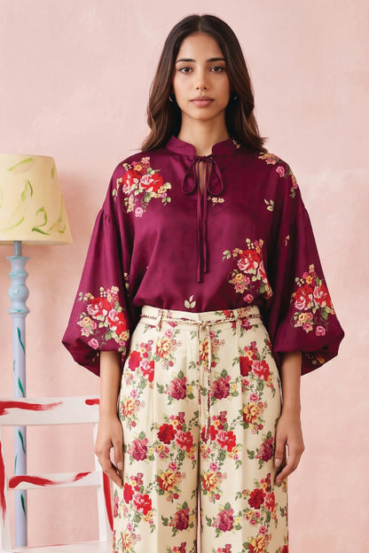 Zesh Printed Silk 2PC