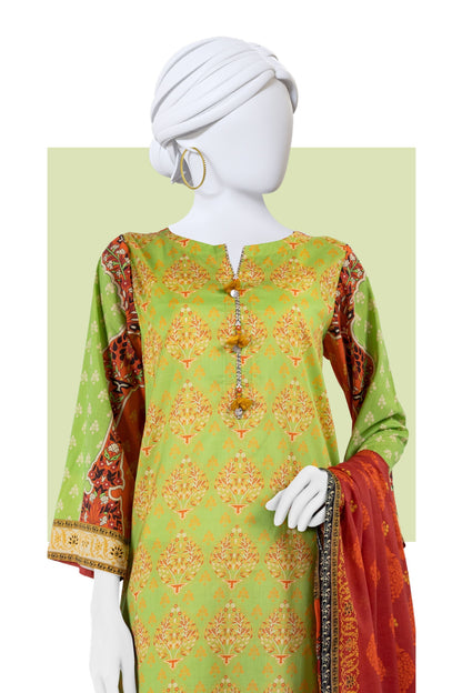 Panjnad By J. Printed Lawn 3PC