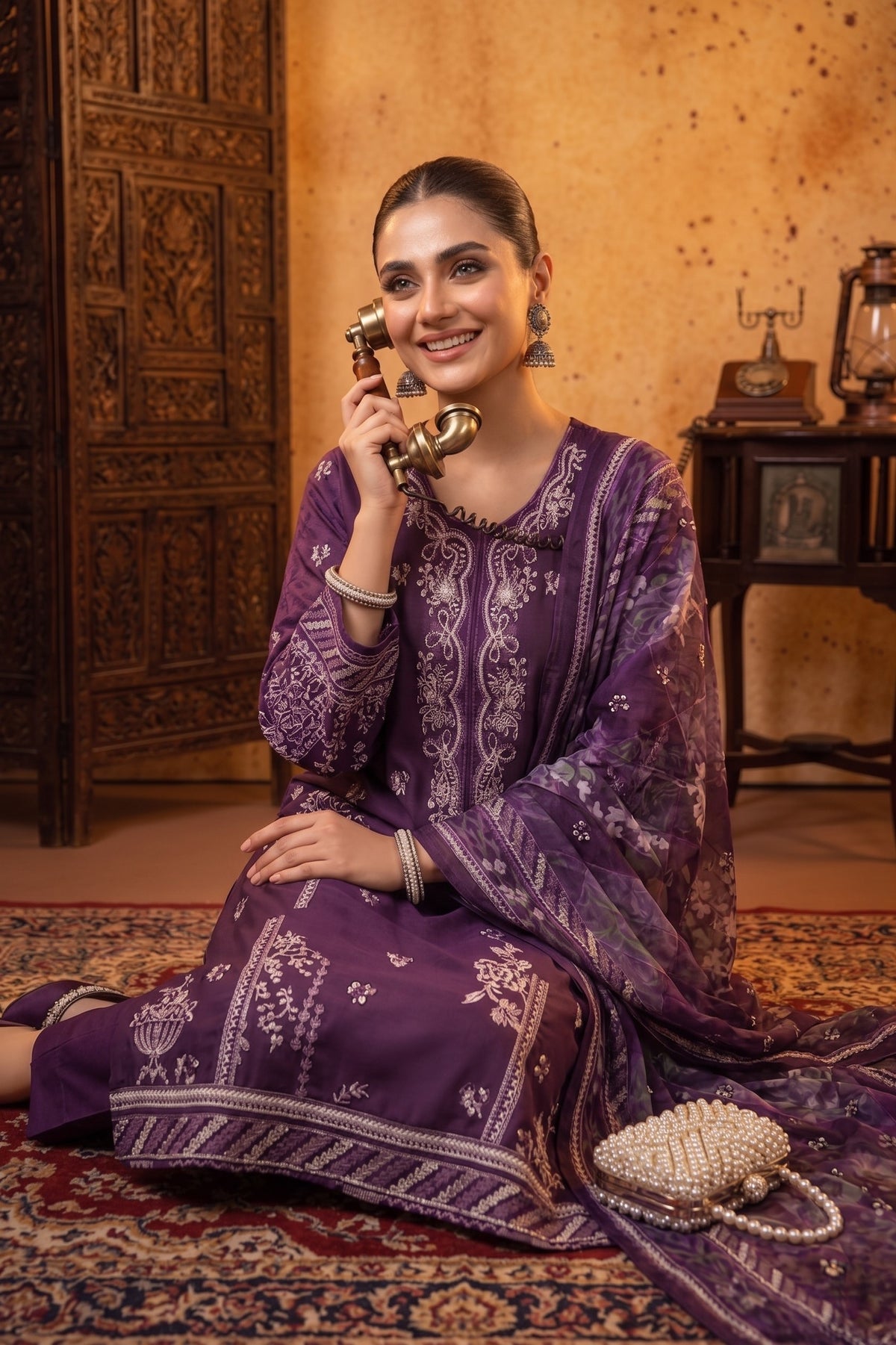 Lazer Kari By Anaya Noor Emb Viscose 3PC