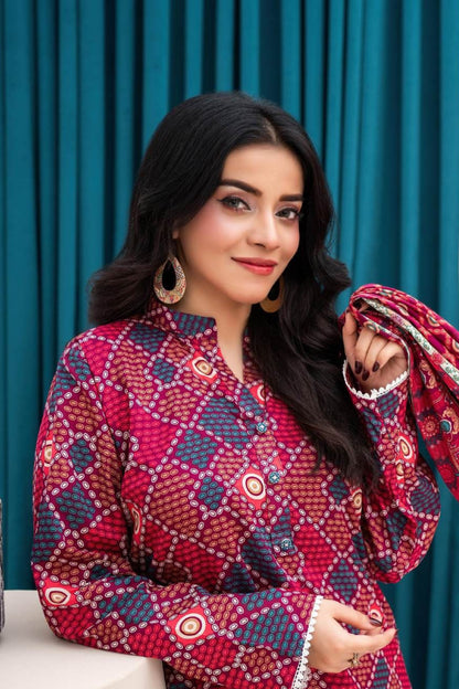 Zesh Printed Lawn 3-PC