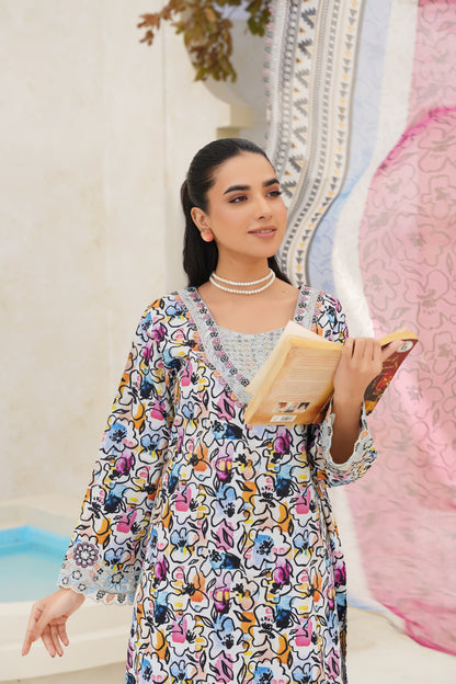 Jashn-e-Baharan By Anaya Noor Emb & Digital Printed Lawn 3PC