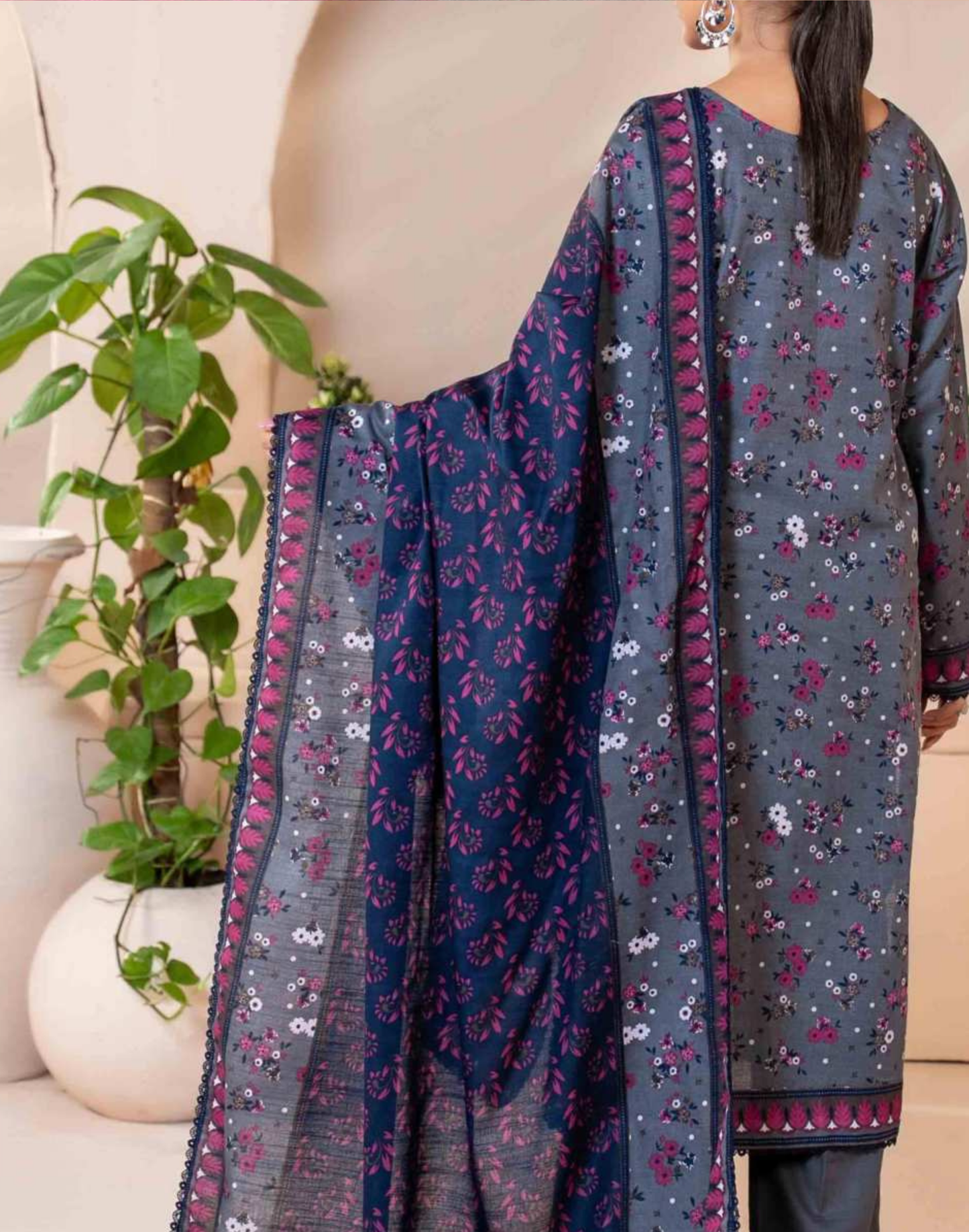 Mehnaz Airjet Printed Khaddar 3PC