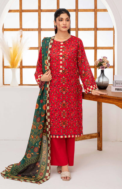 Mehar By Fiza Noor Printed Khaddar 3PC